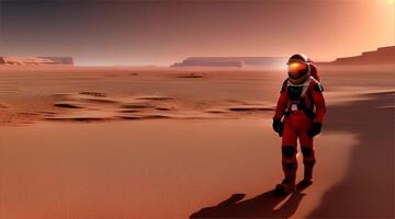 Biologists in spacesuits are investigating the effects of space on life on new stars. video