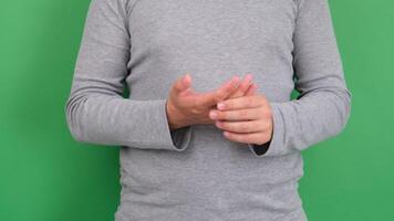 finger ache. High quality 4k footage video