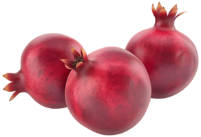 A group of Pomegranate isolated on a transparent background png