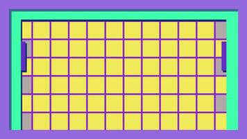 Abstract flowing grid frame retro style 90s pastel color cute minimalist background. video