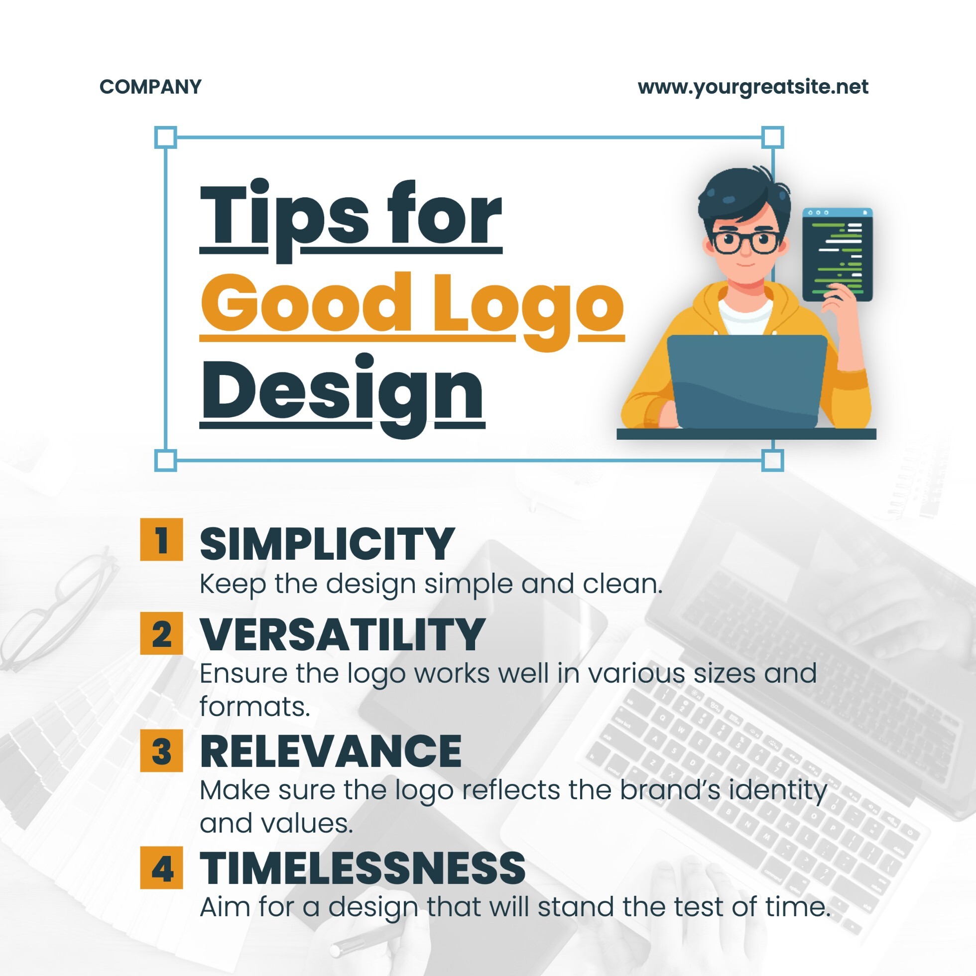 Tips & Trick for Good Logo Design Linkedin Post