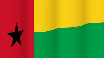 Full Screen waving flag of Guinea-Bissau video