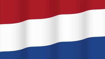 Full Screen waving flag of Netherlands video