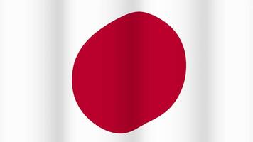 Full Screen waving flag of Japan video