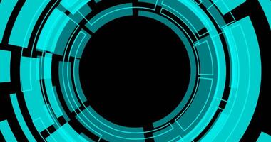 abstract technology circle animation rotation video