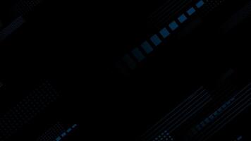 royal blue color digital abstract shapes floating diagonally on black background video