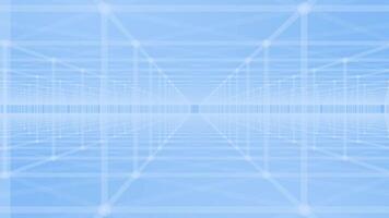 royal blue color complex 3d hi-tech futuristic tunnel technology digital abstract background video