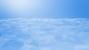 Royal blue color low poly design with lines and dots professional business looped background video