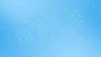 Royal blue color hexagonal design abstract pattern geometrical background video