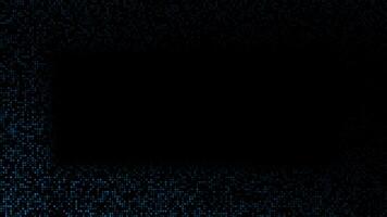 Royal blue color hi-tech circular dots half tone futuristic dark loop able background video