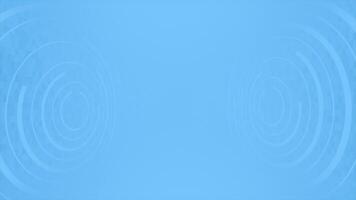 Royal blue color 3d empty space with rotating circular disc technology background video