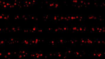Red color bubbles particles appearing disappearing over background video