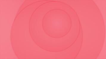 Red color circles moving pattern geometrical simple and elegant background video