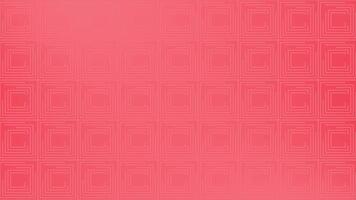 Red color square box pattern geometrical simple design background video