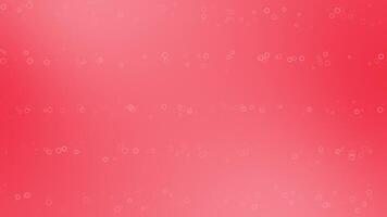 Red color bubbles particles moving in line simple and classy background video
