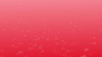 Red color shapes moving upwards simple geometrical gradient background video