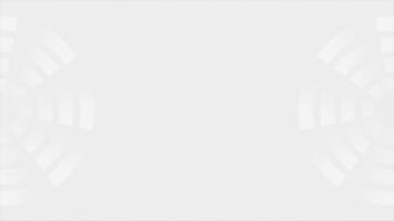 White color simple and elegant circular shapes slowly moving geometrical and futuristic loop able background video