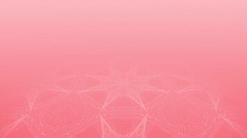 red color 3d empty space with kaleidoscopic pattern floor geometrical clean background video