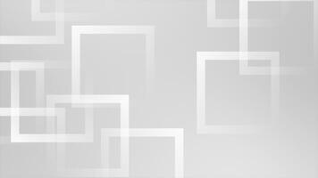 White and Black color multiple square shapes complex design abstract geometrical loop able background video