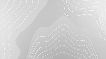 White and Black color abstract design wavy pattern liquid shapes geometrical loop able background video