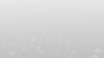 White and Black color squares floating upwards simple geometrical minimal background video
