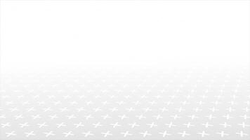 White and Black simple 3d space with plus pattern geometrical minimal looped background video