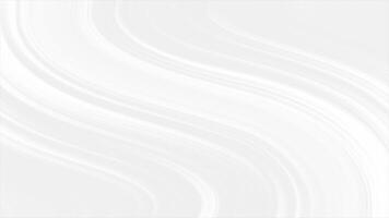White color futuristic wavy pattern abstract design simple loop able background for business purpose video