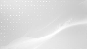 White and Black color geometrical shapes simple and elegant design professional background with wavy pattern video
