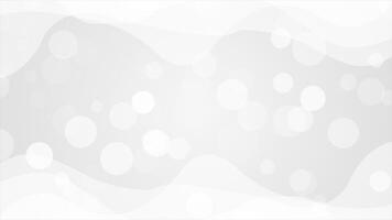 White and Black color abstract wavy pattern futuristic fluid background video
