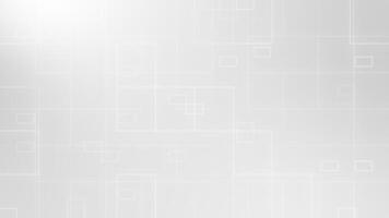 White hi-tech technology square box pattern minimal geometrical futuristic loop able background video