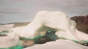 Massive Iceberg Floating in Open Water video