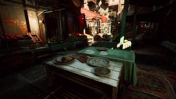 Table With Plates of Food video