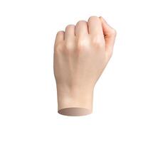 Fist up, hand clenched. Symbol of power, protest, raised arm icon. Revolution, empower strength, photo