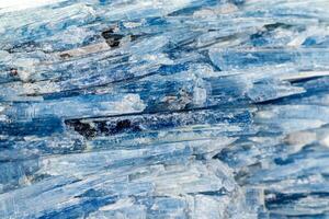 Macro stone kyanite mineral on white background photo