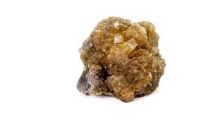 macro mineral fluorite stone on white background photo