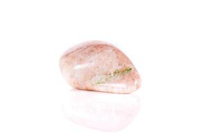 Macro mineral stone jasper on a white background photo