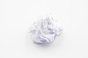 Crumpled white paper texture background, clumps of crumpled paper, paper balls on a white background photo