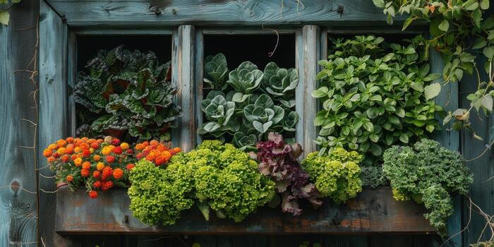 allí son numeroso plantas floreciente en un ventana plantador caja foto