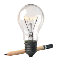 Decorative Interior Lighting Bulb on Transparent Background AI-Generative png