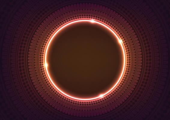 Gold luxury circle mandala premium background