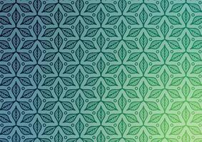 Mandala leaf green pattern geometry background vector