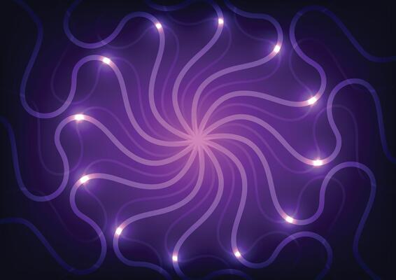 Electric mandala net neon purple technology background