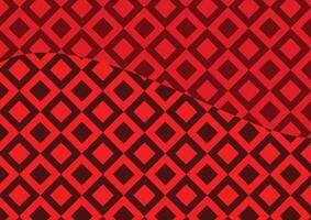 Red hot square pattern geometric background vector