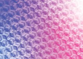 Graphic square gradient pink pattern decoration background vector