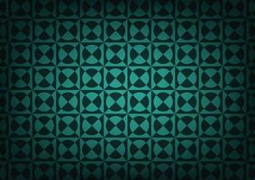 Abstract square green circle pattern black modern background vector
