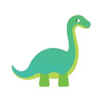 Brachiosaurus dinosaur learns icon illustration vector