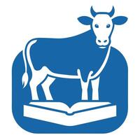 Brahman Cattle cow learns icon illustration vector