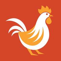 Brahma Chicken goes icon illustration vector