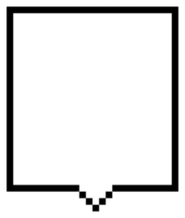 8bit retro game pixel art speech bubble balloon icon sticker memo keyword planner text box banner png