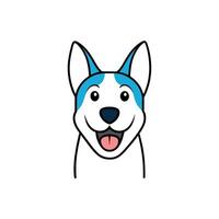 Braque Francais dog smiles icon illustration vector